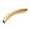 Brass Curved Tube Beads KK-S508-45G-2