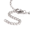 Non-Tarnish 304 Stainless Steel Cable Chain Bracelet for Men Women BJEW-E031-05I-P-3