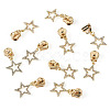 20Pcs Alloy Rhinestone Replacement Zipper Sliders HJEW-TAC0154-2