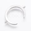 Brass Micro Pave Cubic Zirconia Links ZIRC-G109-56P-NR-2