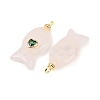 Natural Rose Quartz Pendants G-Z134-06G-04-2