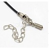 Black Rubber Necklace Cord Making RCOR-D002-A-2