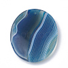 Dyed Natural Striped Agate/Banded Agate Pendants G-S280-03-3