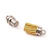 Brass Magnetic Clasps with Loops X-MC040-1-6