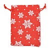 Christmas Themed Burlap Packing Pouches ABAG-L007-01A-03-1