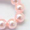 Baking Paint Pearlized Glass Pearl Round Bead Strands LS-HY-Q330-8mm-70-3