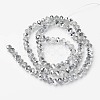 Electroplate Transparent Glass Beads Strands EGLA-A034-T3mm-M16-2