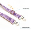 Adjustable Jacquard Weave Nylon Wide Bag Strap FIND-WH0133-16B-2