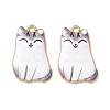 Alloy Enamel Pendants ENAM-M046-12G-D-2