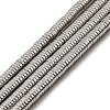 Non-magnetic Synthetic Hematite Beads Strands G-K011-4x1mm-03-1