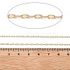 10M Brass Coffee Bean Chains CHC-L052-01B-G-2