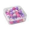 48Pcs 6 Styles DIY Food Grade Silicone & Polymer Clay Beads Jewelry Making Finding Kit DIY-FS0005-83A-6