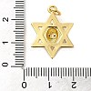 Rack Plating Brass Micro Pave Cubic Zirconia Pendants KK-P241-16G-3