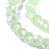 Baking Electroplate Glass Beads Strands DGLA-A039-J6MM-B17-3