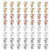 80Pcs 4 Colors 304 Stainless Steel Snap on Bails STAS-SC0005-58-1