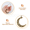 1 Set Iron Shower Curtain Rings HJEW-FH0001-45-4