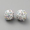 Handmade Polymer Clay Rhinestone Beads CLAY-WH0011-08L-1