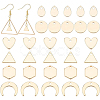 60Pcs 6 Style Brass Charms KK-BC0008-05-1