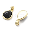 Natural Obsidian Charms G-L553-47G-01-2