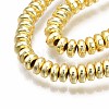 Electroplate Non-magnetic Synthetic Hematite Bead Strands G-Q465-19G-3