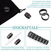 Unicraftale 14Pcs 7 Size Titanium Steel Grooved Finger Rings Set RJEW-UN0002-71EB-5