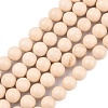 Natural Fossil Beads Strands G-E110-8mm-2-1