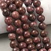 Natural Rhodonite Round Bead Strands G-J302-10-12mm-01-5