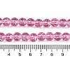 Drawbench Transparent Glass Beads Strands GLAD-Q012-8mm-02-3