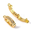 Brass Micro Pave Cubic Zirconia Enhancer Shortener Pendant Bails ZIRC-P007-03G-NR-1