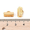 SHEGRACE Brass Ribbon Crimp Ends XGR0061G-60G-3