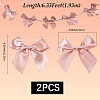 2Pcs Cloth Bowknot Hanging Banner for Christmas Tree Decoration AJEW-SP0002-82C-2
