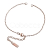 304 Stianless Steel Cable Chain Bracelet Making STAS-CJ0001-135RG-5