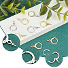 20 Pairs 2 Colors Brass Leverback Earring Findings KK-PH0005-24-3