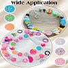 12Pcs 6 Colors Resin Rhinestone Beads RESI-LP0001-11-3