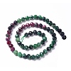 Natural Ruby in Zoisite Beads Strands G-P457-A06-29-2