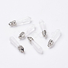 Natural Quartz Crystal Pointed Pendants X-G-P309-06-1
