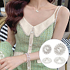 40Pcs 2 Style 1-Hole Zinc Alloy Rhinestone Shank Buttons DIY-GA0003-61-5