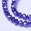 Electroplate Glass Beads Strands EGLA-A034-T2mm-A11-3