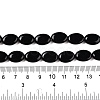 Natural Black Stone Beads Strands G-M206-47-5