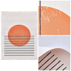 Abstract Canvas Wall Art HJEW-CN0001-04-5