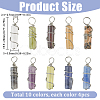 40Pcs 10 Styles Natural Mixed Gemstone Pendants G-SC0003-10-2