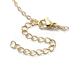 304 Stainless Steel Braided Macrame Pouch Empty Stone Holder for Pendant Necklace Making NJEW-TA00079-02-6