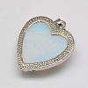 Heart Opalite Pendants GP356-5-4
