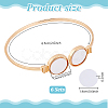 6Pcs Alloy Heat Transfer Charm Blank Cuff Bangle Making FIND-PH0024-44-2