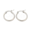 Tarnish Resistant 201 Stainless Steel Hoop Earrings for Women EJEW-G260-02D-P-1