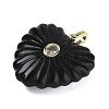 Natural Obsidian Carved Pendants G-C276-01G-14-2