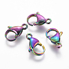 Ion Plating(IP) 304 Stainless Steel Lobster Claw Clasps STAS-E475-02B-2
