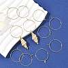 SHEGRACE Brass Hoop Earring Findings XGRPCH280-218G-5
