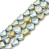 Electroplate Non-magnetic Synthetic Hematite Beads Strands G-T061-101C-1