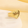 Mother's Day 304 Stainless Steel Finger Rings WGDC005-04-2